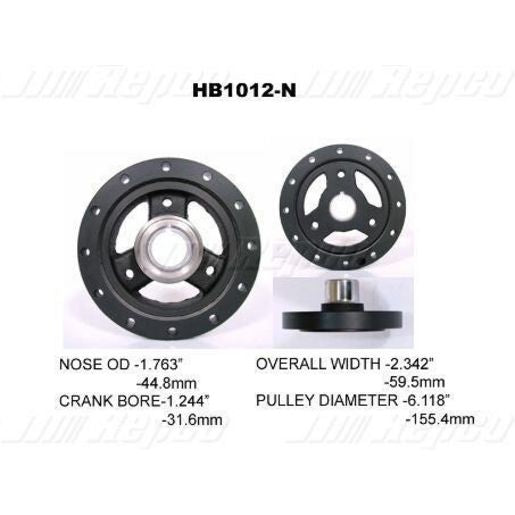 Powerbond OEM Replacement Harmonic Balancer HB1012N