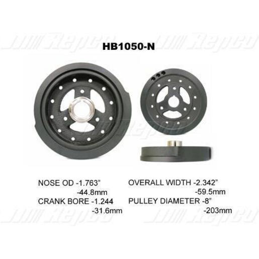 Powerbond OEM Replacement Harmonic Balancer HB1050N