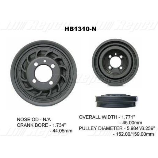 Powerbond OEM Replacement Harmonic Balancer HB1310N