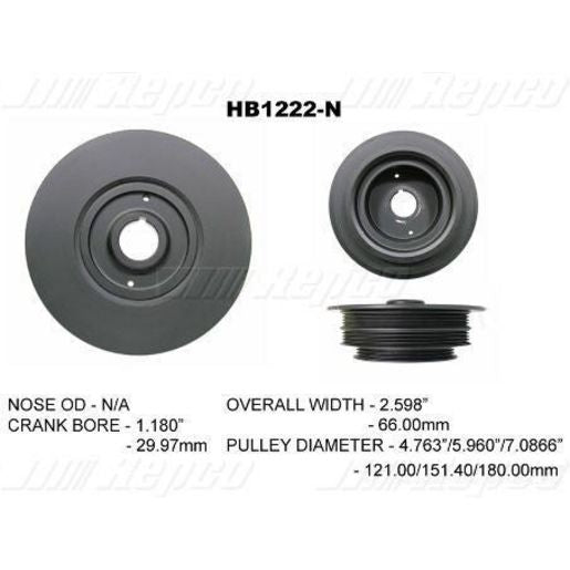 Powerbond OEM Replacement Harmonic Balancer HB1222N