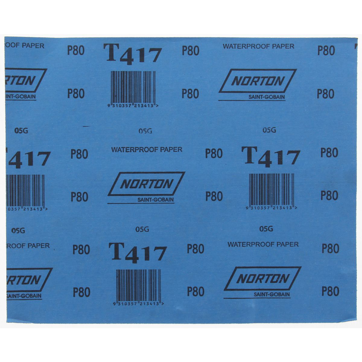 Norton Tufbak Wet & Dry Sandpaper 230 X 280Mm P80 66623320255