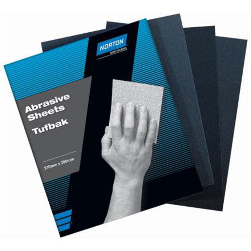 Norton Tufbak Wet & Dry Sandpaper 230 X 280Mm P600 66623320267