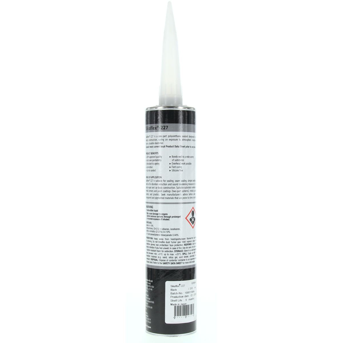 Sikaflex 227 Adhesive Black 310Ml SF227CTG