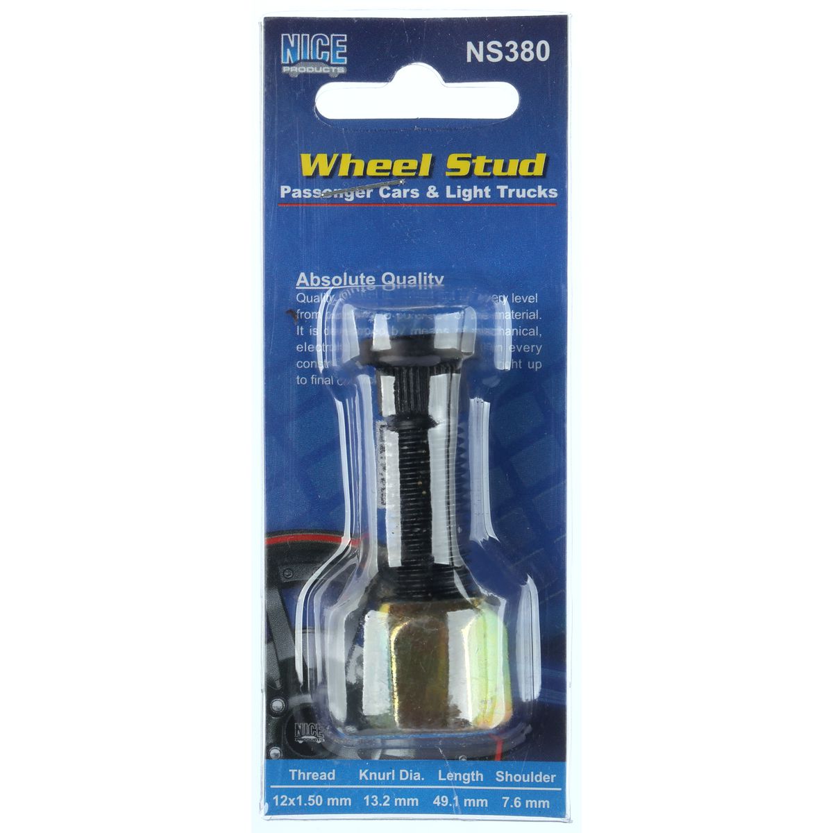 NICE Wheel Stud & Nut M12x1.50 49.1mm NS380