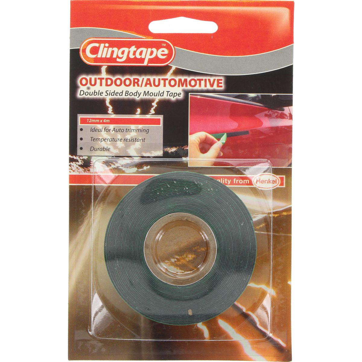 Clingtape Automotive Double Sided Tape 12mm x 4m RB67