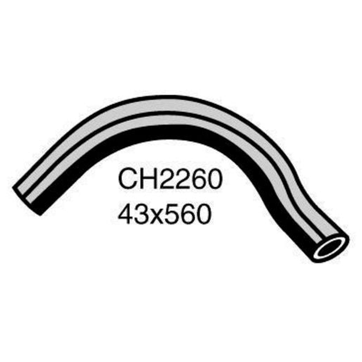 Mackay Bottom Radiator Hose CH2260