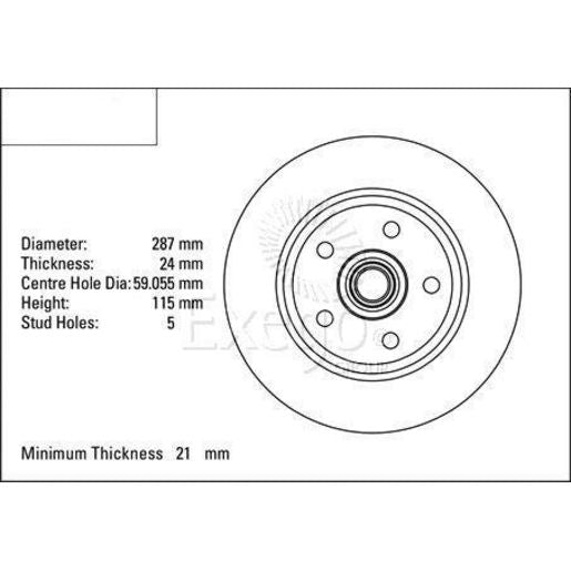 DBA Disc Brake Rotor Single DBA134