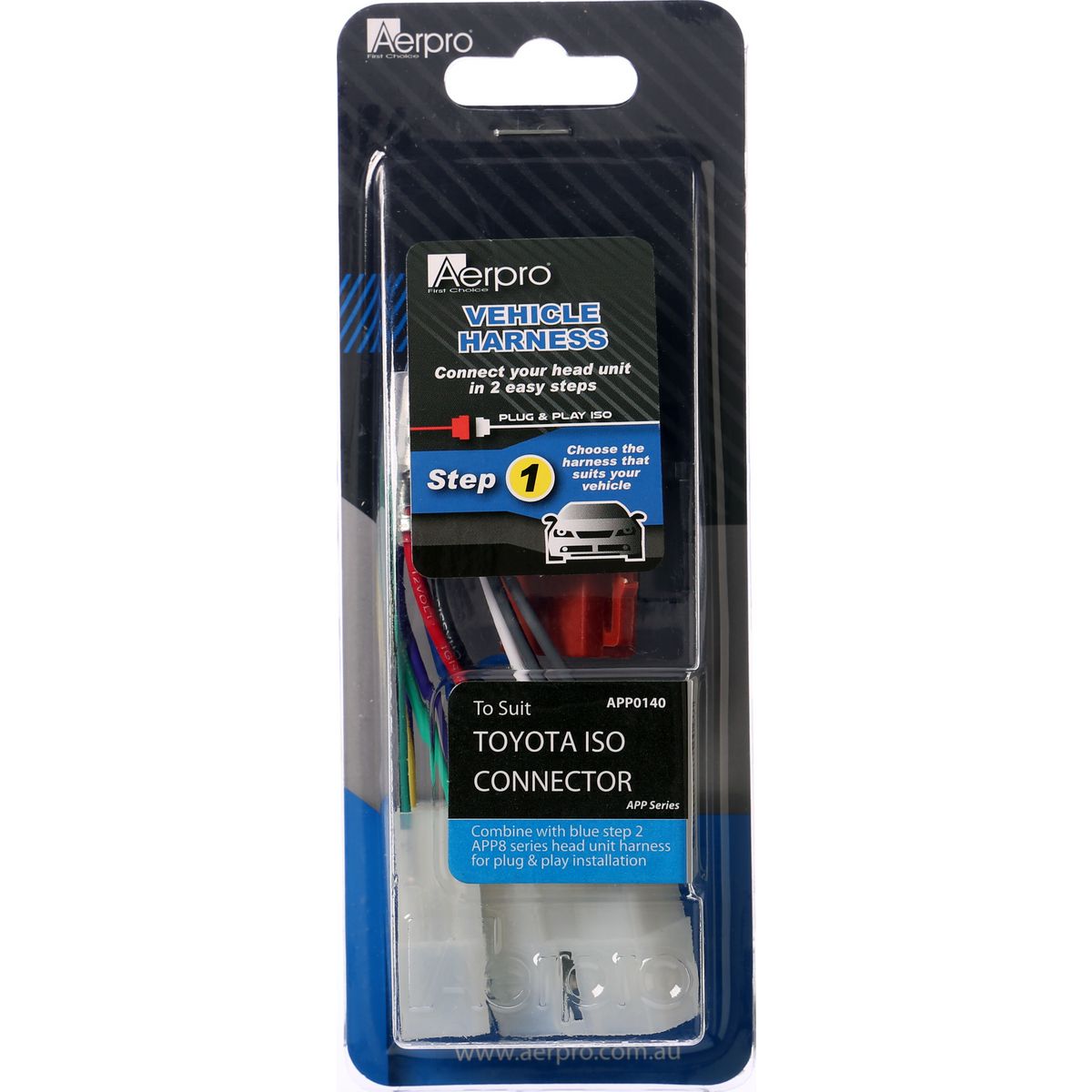 Aerpro Primary ISO Harness Suits Toyota Large 2 Plug
