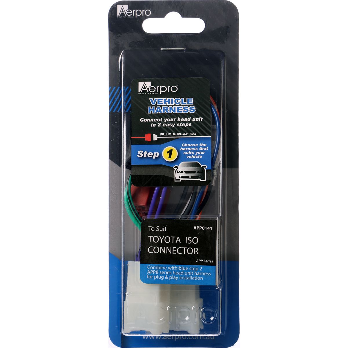 Aerpro Primary ISO Harness Suits Daihatsu/Holden/Lexus/Subaru/Toyota