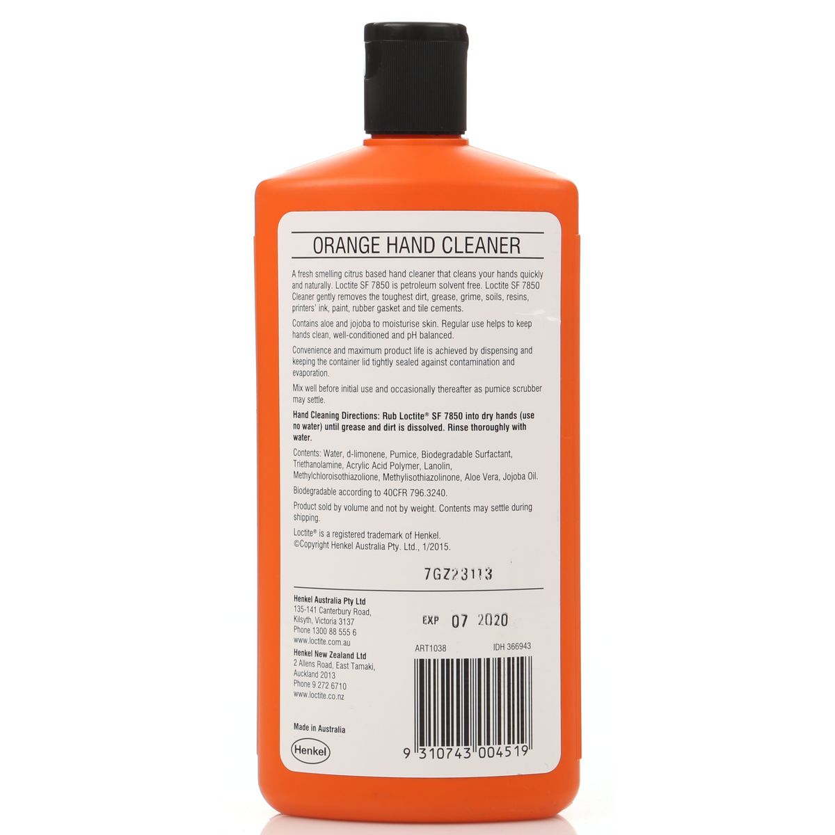 Loctite SF 7850 Orange Hand Cleaner 400mL