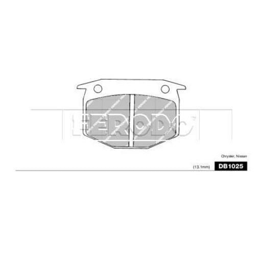 Ferodo Brake Pad Set DB1025GP