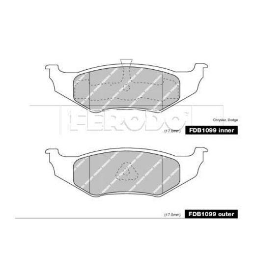 Ferodo Brake Pad Set FDB1099