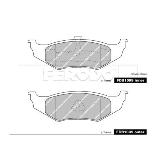 Ferodo Brake Pad Set FDB1099