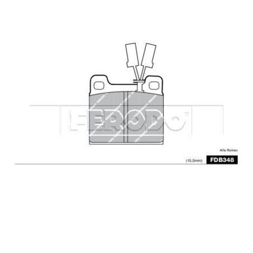 Ferodo Brake Pad Set FDB348A