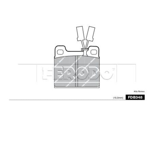 Ferodo Brake Pad Set FDB348A