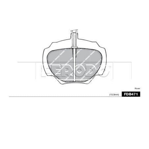 Ferodo Brake Pad Set FDB471A