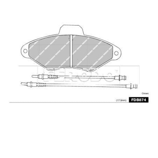 Ferodo Pad Set-Disc Brake FDB874A
