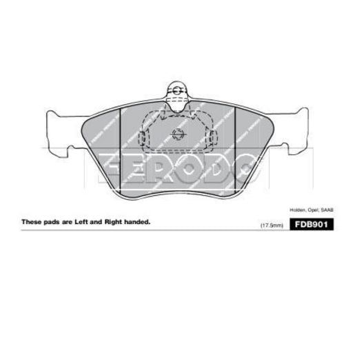 Ferodo Brake Pad Set FDB901A