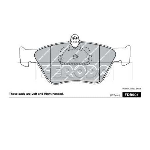 Ferodo Brake Pad Set FDB901A