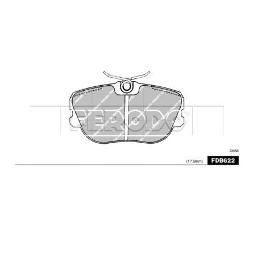 Ferodo Brake Pad Set FDB622A