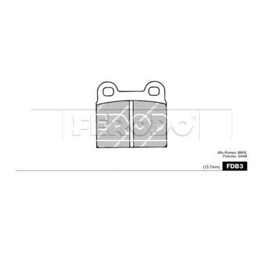 Ferodo Brake Pad Set FDB3M