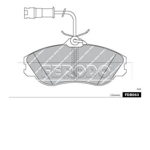 Ferodo Brake Pad Set FDB563A
