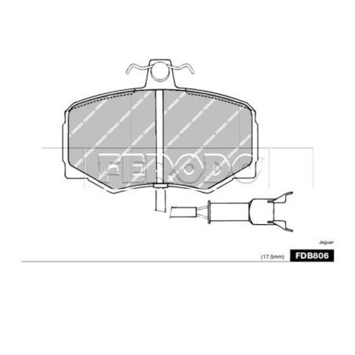 Ferodo Brake Pad Set FDB806A