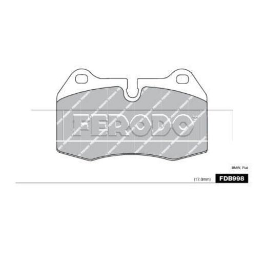 Ferodo Brake Pad Set FDB998A