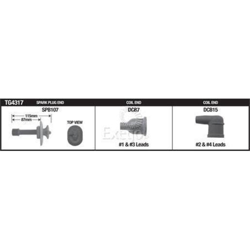 Top Gun Ignition Leads Set TG4317