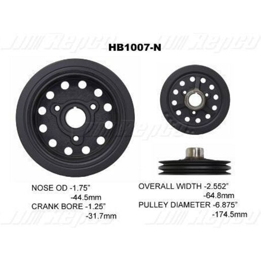 Powerbond OEM Replacement Harmonic Balancer HB1007N