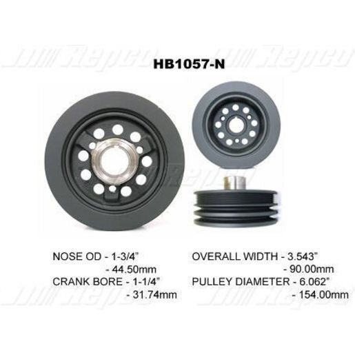 Powerbond OEM Replacement Harmonic Balancer HB1057N