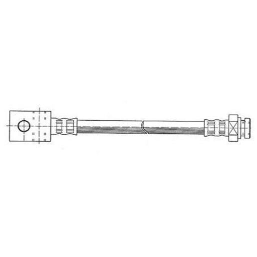 Bosch Brake Hose - Axle To Chassis H1716