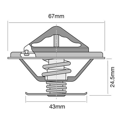 Tridon Thermostat (High Flow) TT248-170