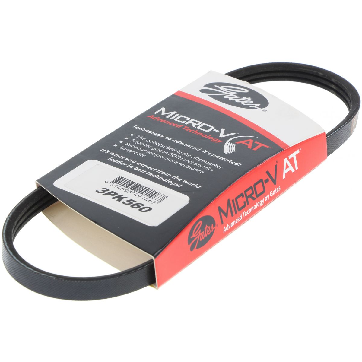 Gates Ribbed Belt 3PK560