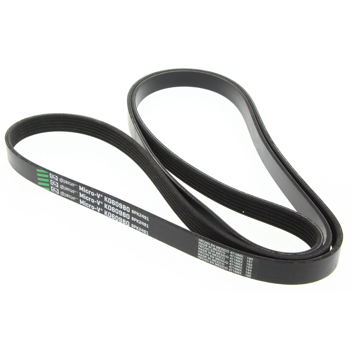 Gates Ribbed Belt 6PK2490