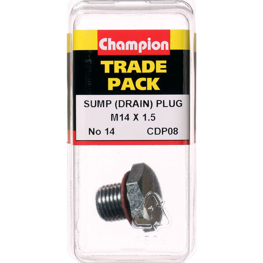 Champion Fasteners Drain Plug No.14 M14 X 1.5mm CDP08