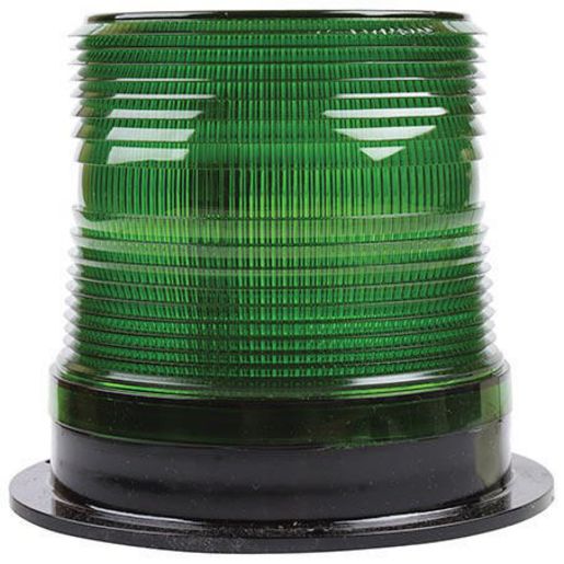 Narva Beacon Strobe Light Green 12-89V Permanent Mount 85350G