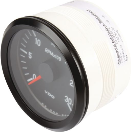 VDO Tachometer Elec 0-3000 RPM 80mm Round 12V 333035001