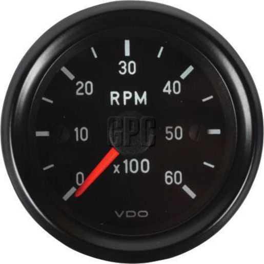 VDO Tachometer Electric 12V 0 - 6000 Rpm 52Mm 333035017