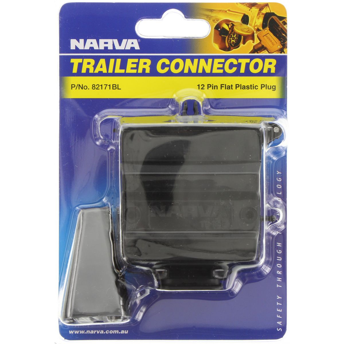Narva 12 Pin Trailer Plug Flat 82171BL