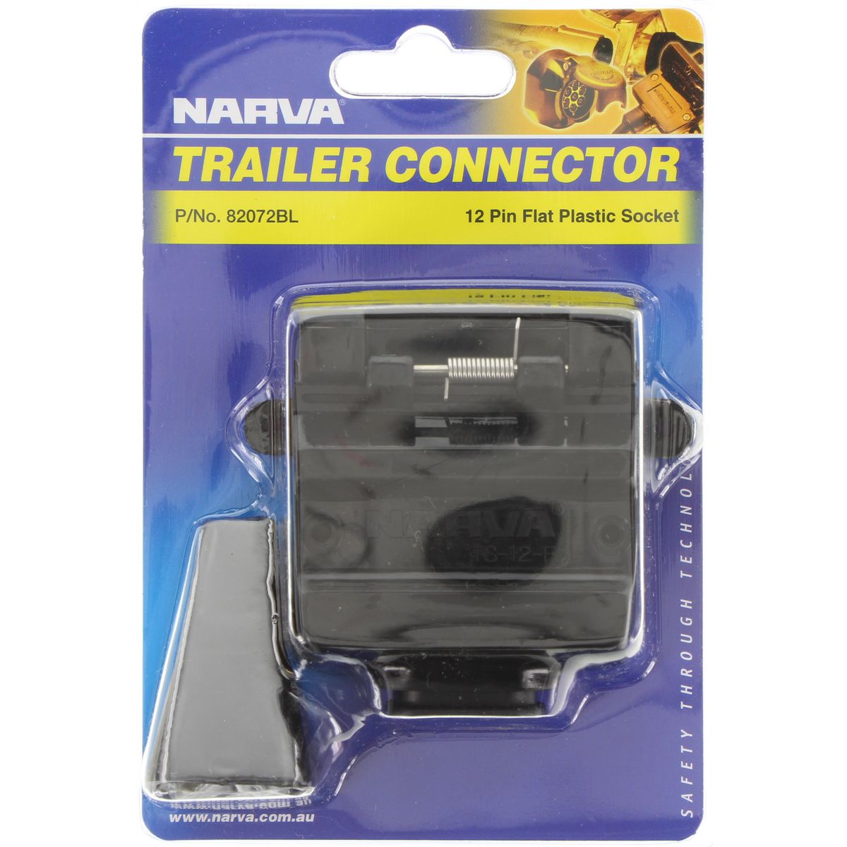 Narva Trailer Socket 12 Pin Flat 82072BL
