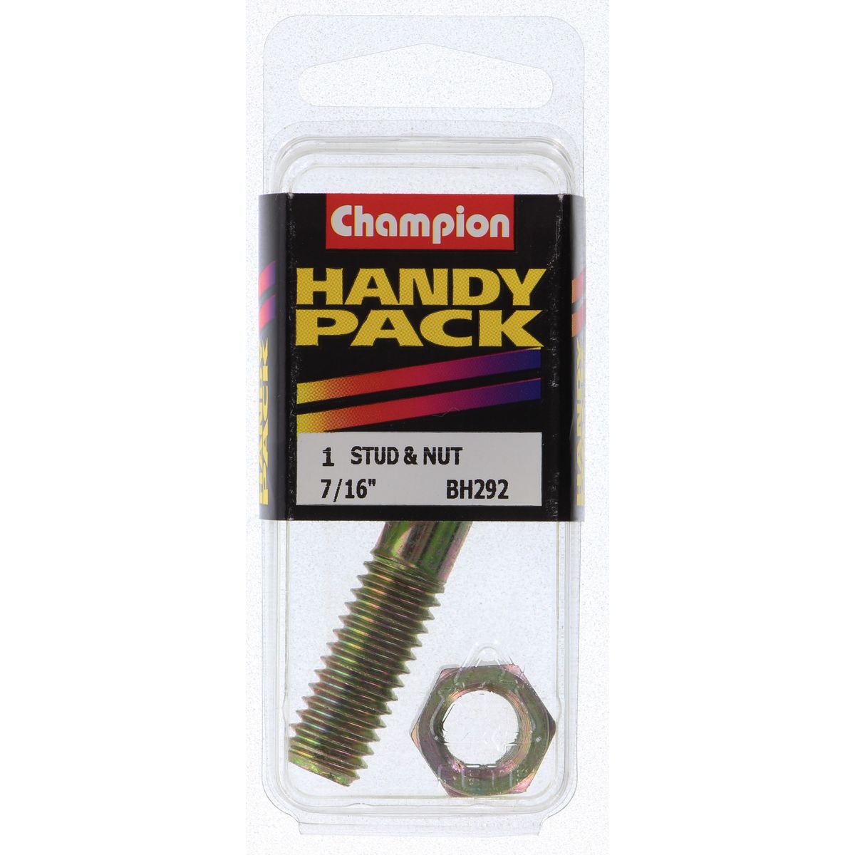 Champion Fasteners Manifold Stud & Nut 7/16In X 2 1/4In Unc BH292
