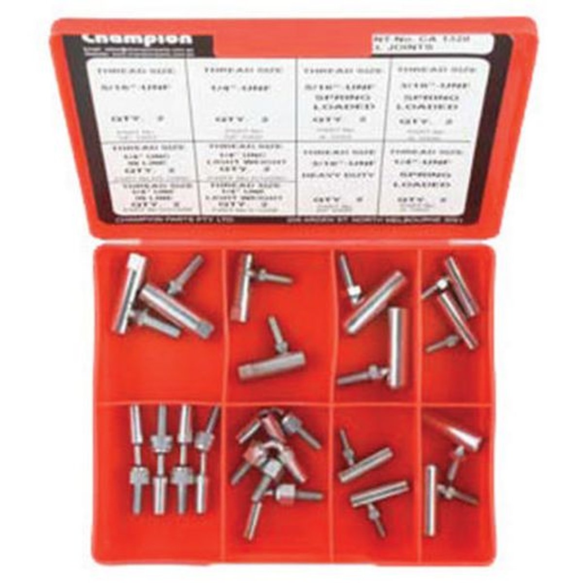 Champion Linkage Ball Joint Assortment Pack Imperial/UNF/UNC 10 Sizes 20Pk CA1320
