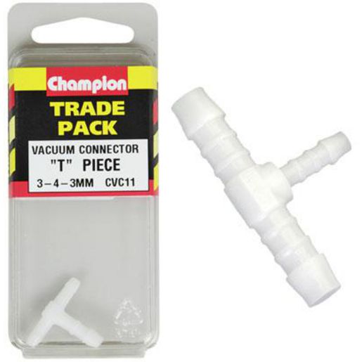 Champion Fasteners Hose Fitting Reducing T Piece Plastic 3 4 3mm CVC11