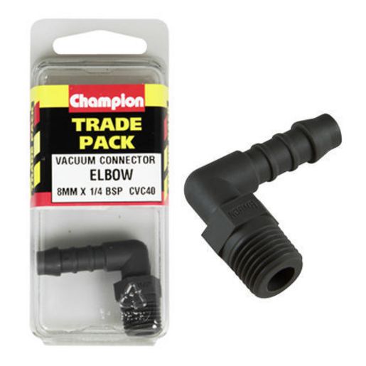 Champion Fasteners Hose Fitting 90 Elbow 8mm x 1/4in BSP CVC40