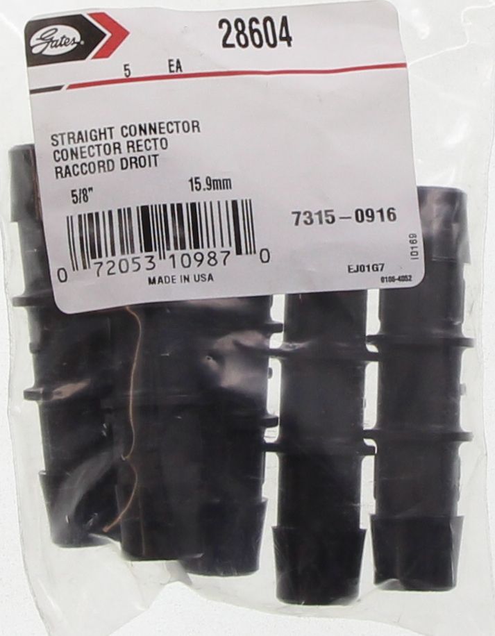 Gates Heater Hose Adaptor 5/8In 16mm 28604