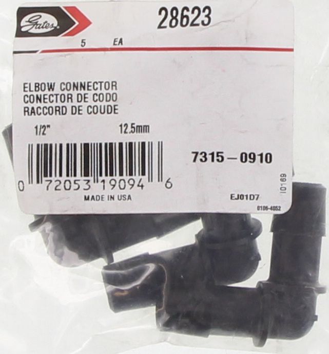 Gates Heater Hose Elbow Conn. 1/12In 13mm 28623