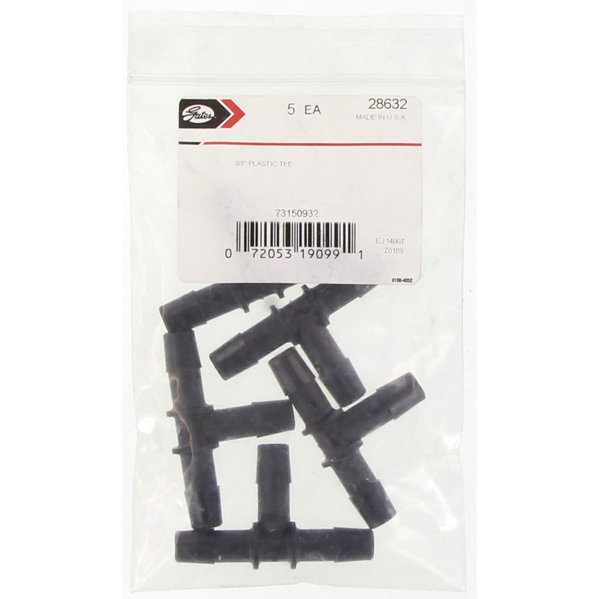 Gates T Connector 3/8In. 9.5mm 28632