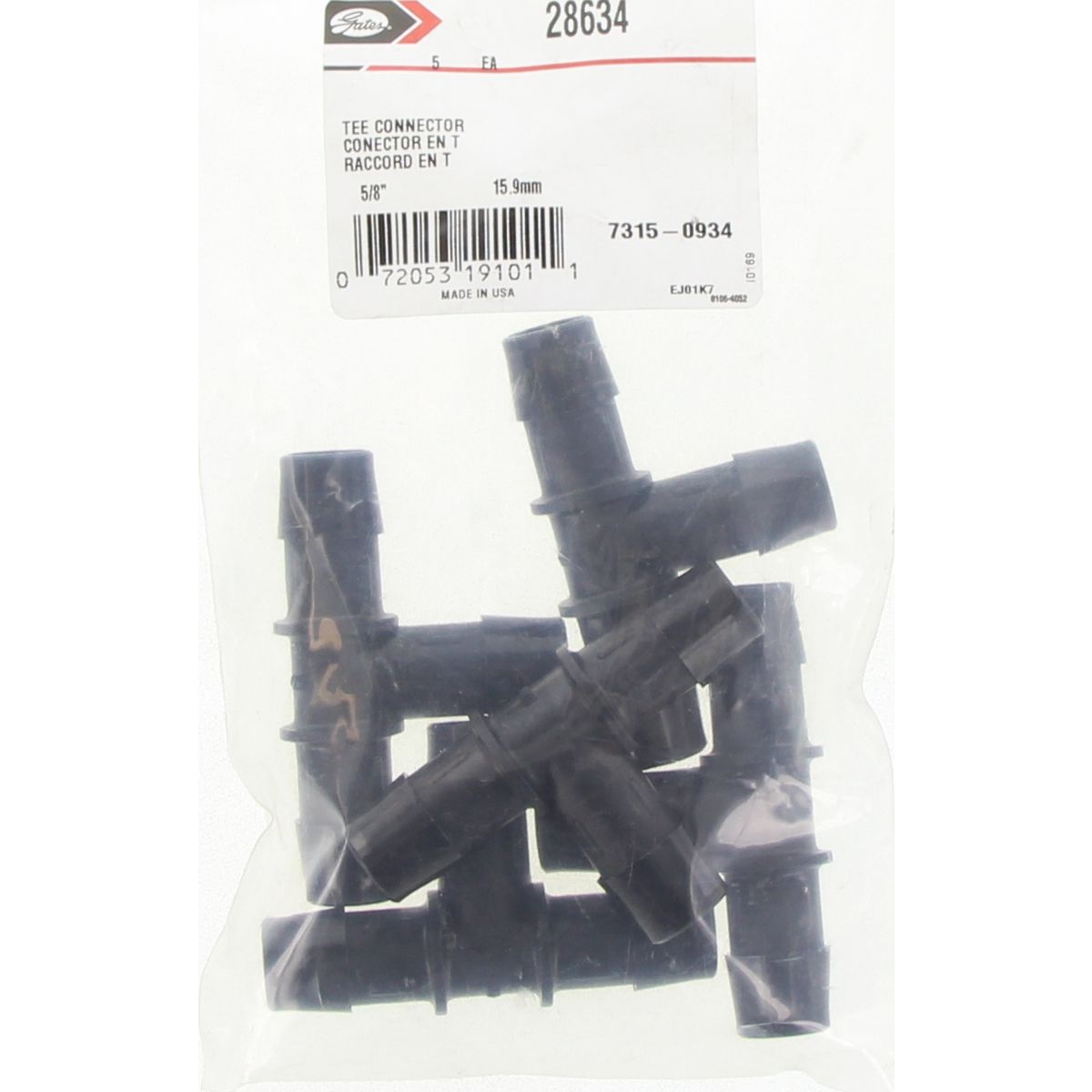 Gates T Connector 5/8In. 16mm 28634