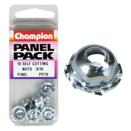 Champion Fasteners Self Cut Nuts 3/16In PP79